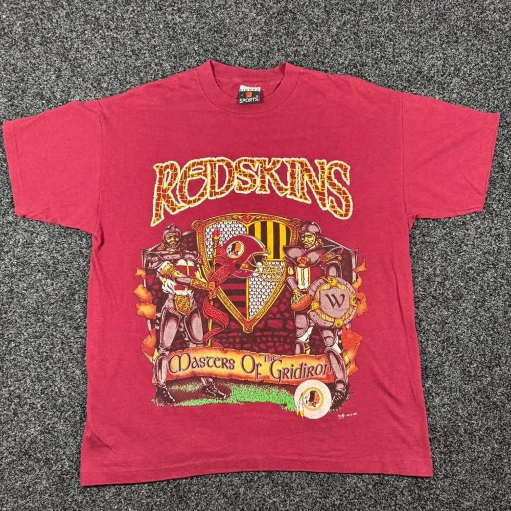 Vintage 1991 NFL Washington Commanders Masters of the Gridiron Shirt Large Rare